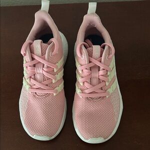 Adidas Youth Pink and White Sneaker